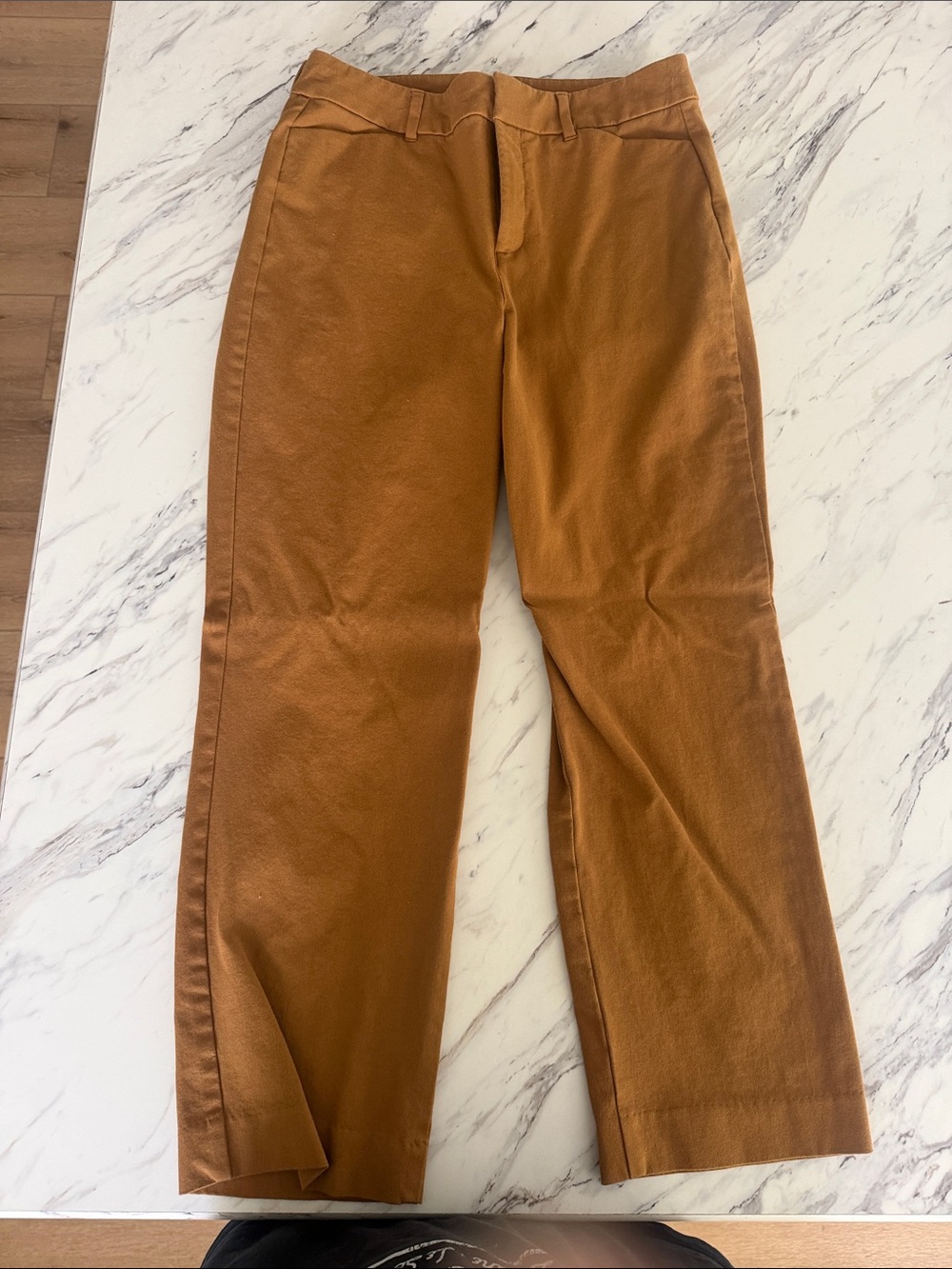 Old Navy pixie straight high rise Mustard pants